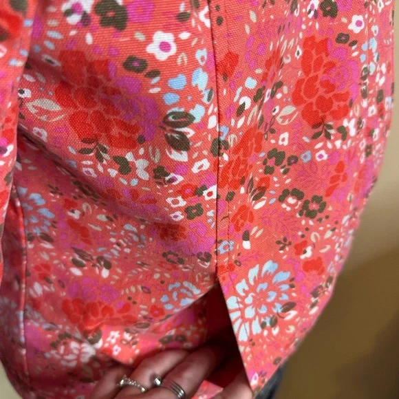 Jackpot 100% cotton lined Floral Pink Women's Jacket size 4 women’s - Picture 6 of 10
